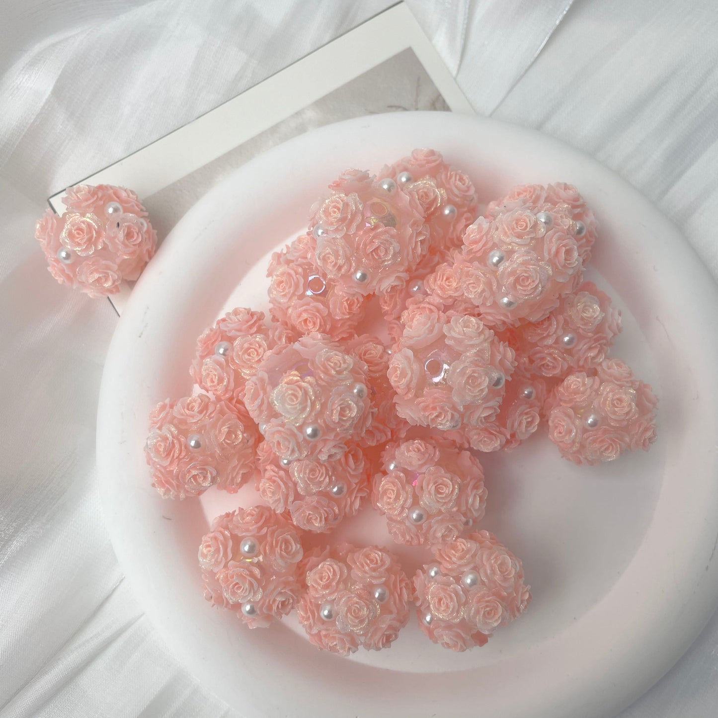 Rose Flower Ball Luminous Fancy Beads