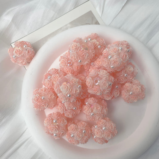 Rose Flower Ball Luminous Fancy Beads